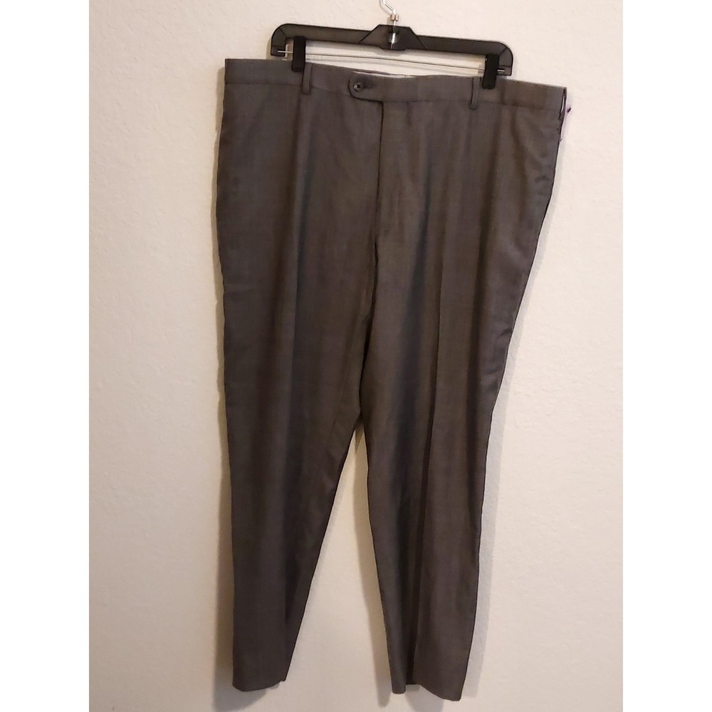 Joseph Abboud 40x 29 Gray Tollegno 1900 Italian Wool Slim Mens Suit Pants